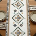 thumbnail image 5 of Table Runners 70 Inches Long Dress Scarves, Beige Boho Farmhouse Coffee/Dining/Kitchen Table Decor, Holiday Table Runner, Vintage Ethnic Tribe Abstract Art Retro 13x70 Inch, 5 of 9
