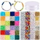 thumbnail image 1 of 7048 piezas Multi colores 6mm de arcilla polimérica para pendientes gargantilla tobillera collar joyería que hace, 1 of 9