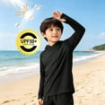 thumbnail image 6 of Fancifize Boys UPF 50+ Rash Guard Hoodies Kids UV Sun Protection Long Sleeve Tshirts Outdoor Fishing Camping Shirts 5-15 Years, 6 of 8