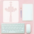 thumbnail image 3 of Chinese Knot Painting Stencil with Brush 8.3x11.7inch Chinese Letter Template Reusable Chinese New Year Stencil Eastern Theme Template for Painting on Wood Furniture Clothes Fabric, 3 of 9