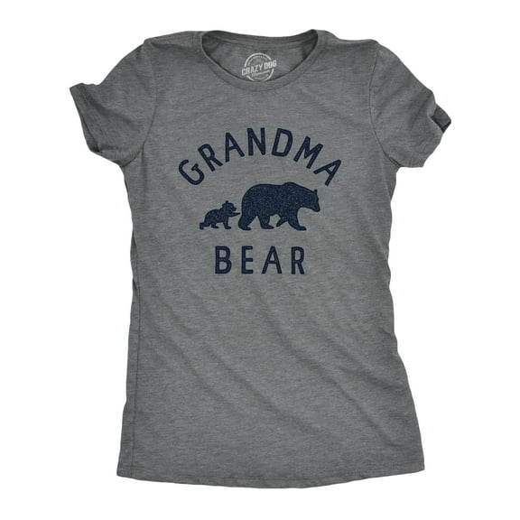 Womens Grandma Bear T Shirt Funny Cute Family Bears Tee for Ladies Womens Graphic Tees