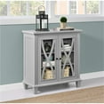 thumbnail image 2 of Ameriwood Home Ellington Double Door Accent Cabinet, Multiple Colors - Gray, 2 of 9