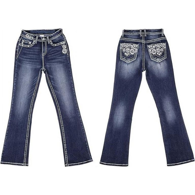 Jack David/H&Y Women's Rhinestone Bootcut Stretchy Denim Jack David/H&Y Women's Rhinestone Bootcut Stretchy Denim