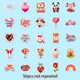 thumbnail image 4 of 50 Pcs Love Stickers For Scrapbooking Supplies, Vinyl Waterproof Stickers For Water Bottles Laptop Phones And Journals, Valentines Themed Stickers With Assorted Designs Like, 4 of 7