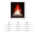 thumbnail image 3 of Stylish Abstract Red Drop & White Peaks Design - Durable Soft & Warm Flannel Blanket for Sofa Travel Bed Chair - Cozy Comfort, 3 of 5