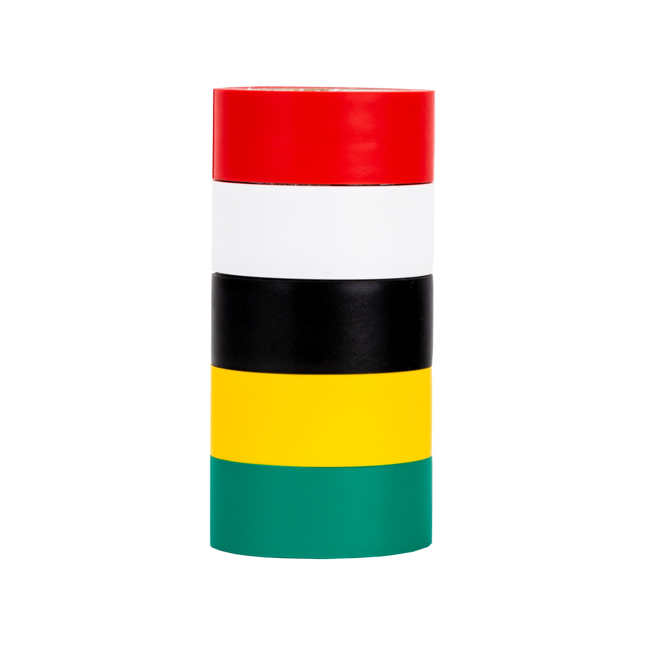 Duck .75 in. x 12 ft. x 7 mil. Color Coding Electrical Tape, Multi-Color, 5 Pack