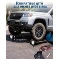 thumbnail image 2 of 8 Inch Lift Sturdy Steel Car Ramps – Heavy Duty, 8000 lbs Capacity – 2 Pack Vehicle Service Ramps for Cars, Trucks, SUVs – Oil Change, Maintenance, Non-Slip – Black, 2 of 6