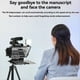 thumbnail image 2 of Teleprompter Universal F8 para Tabletas, Portátiles, Teléfonos Inteligentes y Cámaras para Transmisión en y Grabación en Pantalla Grande., 2 of 5