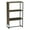 Ashwood, variant on Household Essentials Wrap 3 Shelf Open Storage Bookshelf Coastal Oak Rustic Wood Grain and White Metal