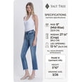 thumbnail image 3 of Flying Monkey - Mid-Rise Crop Slim Straight Jeans with Frayed Step Hem (27.25" Inseam) - F5210, 3 of 9