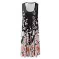 thumbnail image 4 of IROINNID Fit&Flare Dress For Women Strapless Sleeveless Summer Comfy Casual Loose Tank Dress Round Neckline Print Dress, 4 of 4