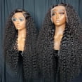 thumbnail image 2 of Wigs Tyiu, cabello humano con encaje ondulado en la parte delantera, 30 cm, densidad 250, 2 of 6