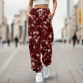 thumbnail image 2 of Fiaer Christmas Sweatpants Women Santa Snowflake Funny Graphic Plus Size Pants High Waisted Baggy Casual Trousers with Pockets XL, 2 of 4