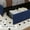 Blue, variant on Upholstered Queen Platform Bed Frame with 4 Storage Drawers Adjustable Headboard, PU Leather Platform Storage Bedframe with Button Tufted, Wooden Slats Support, No Box Spring Needed, Noise-Free