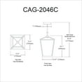 thumbnail image 2 of Lustre Dainolite CAG-2046C-MB noir mat, 2 of 3
