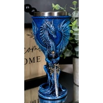 Ebros Ruth Thompson Dragon's Lair Sea Blade Drake 8oz Wine Goblet Chalice Cup
