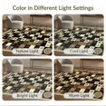 thumbnail image 7 of ODIKA 9'x12' Washable Area Rug Non-Slip, Chair-Friendly Table Geometric Pvc Block Vintage Border Dining Under Vinyl for Room, Basement, Large Office, 7 of 7