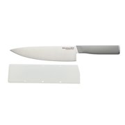 KitchenAid Gourmet Forged Santoku Knife with Custom-Fit Blade Cover, 5-inch, Sharp Kitchen Knife, High-Carbon Japanese Stainless Steel Blade, Gray
