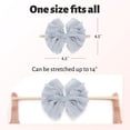 thumbnail image 2 of Dalrosia 3PCS Baby Girls Headbands Soft Elastic Headbands Newborn Lace Hair Bow Hair Accessories for Infant Baby Toddler Girls, 2 of 4