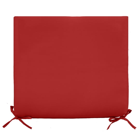 Outdoor Solid Olefin Textured Arm Chair Cushion 18 x 19 in Red