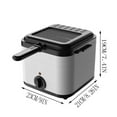 thumbnail image 3 of Estbridge Electric Deep Fryer 12L Large Capacity All-in-One Commercial French Fries Fryer with Self-Heating Function  Detachable Parts for Easy Cleaning  Home Kitchen Cooking Appliance, 3 of 9