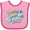 Pink and Fuchsia, variant on Inktastic Hooked on Jesus Christian Boys or Girls Baby Bib