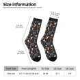 thumbnail image 6 of Uemuo Mushrooms Pattern Women's Crew Socks, Soft Durable Breathable Moisture-Wicking with Odor Control Cotton socks, 6 of 9