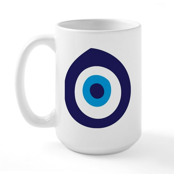 CafePress - Evil Eye Large Mug - 15 oz Ceramic Large White Novelty Mug