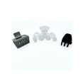 thumbnail image 2 of Time and Tru Wavy Mixed Claws, 3-Pack, Black, 2 of 6