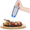 thumbnail image 5 of (Silver Set)SDIGV Gravity Salt and Pepper Grinder with Adjustable Coarseness Automatic Pepper and Salt Mill Battery Powered with Blue LED Light,One Hand Operated,, 5 of 5