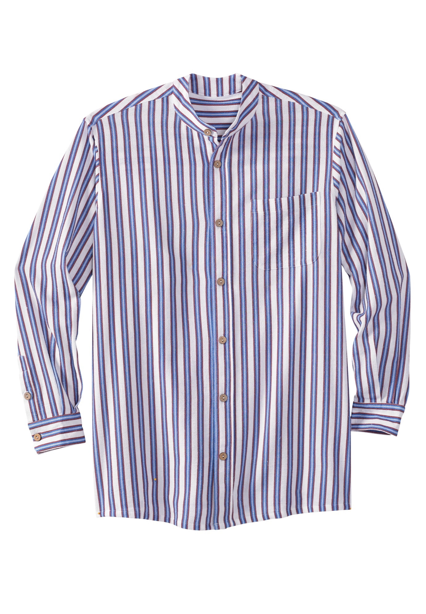 mens gauze button down shirt