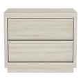 thumbnail image 1 of Navis Contemporary 26" Nightstand in Whitewashed Oak (2-Drawer), 1 of 7