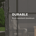thumbnail image 4 of Mirador 111S 13' Outdoor Pergola Aluminum PC Sliding Door w/ Handle, 4 Panels, Charcoal (Not Pergola), 4 of 11