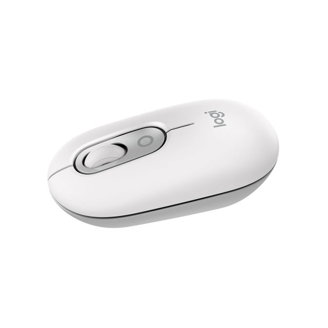 Ratón Bluetooth inalámbrico Logitech POP Compact blanquecino