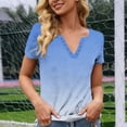 thumbnail image 6 of Bovxnpu Short Sleeve Tee Shirts Summer Dressy Casual Blouses Print Button Crewneck Casual Dressy Tee Summer Tops (Women's or Women's Plus), 6 of 7