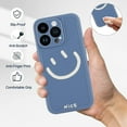 thumbnail image 5 of Case for iPhone 14 Pro Max 2022 (6.7 Inch), TPU Phone Cover for iPhone 14 Pro Max Protective Camera Protection Cover for Women Girls, Blue Smiley Face, 5 of 13
