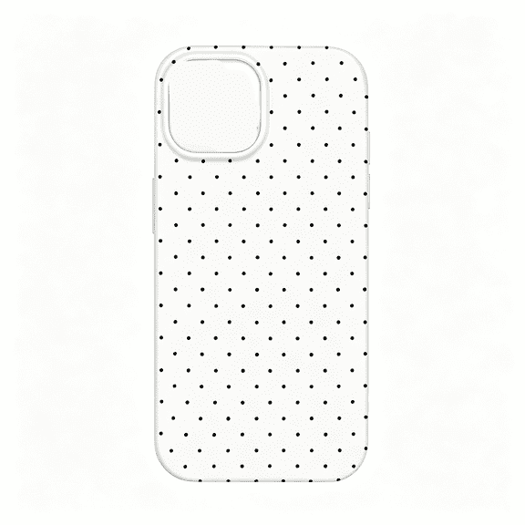 HBMYN for Iphone 15 Plus Case & Iphone 14 Plus Case Cute Polka Dot Aesthetic Design Simple Cover 6.7",Thin Slim Anti-Scratch Soft Tpu Bumper Shockproof Rubber Protective Cover Women Girls,White