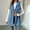 Blue, variant on Aoiroe Women Jacket Fall Outfits For Women 2025 Trendy Long Vest For Women Sleeveless Sweater Vest For Women Cardigan Vest Fall Sweatshirt Plus Size Fall Fashion Blue L