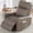 Gray, variant on Someet Manual PU Leather Recliner Chair with Phone Holder, Livingroom Glider Recliner Chair with Lumbar Support, Beige
