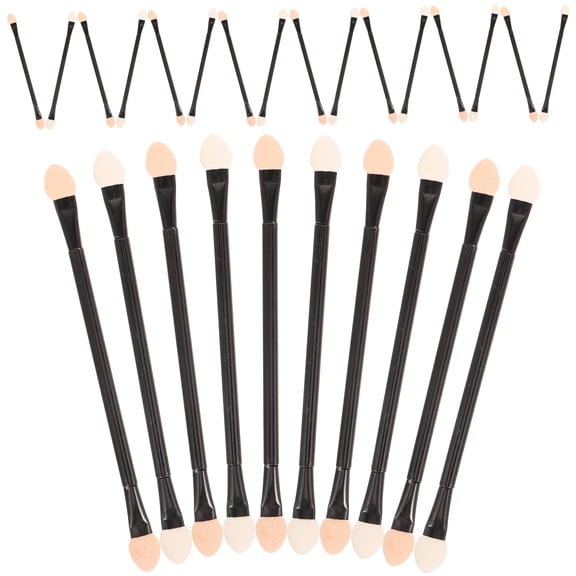 Soimiss disposable dual sides eye shadow applicator sticks assorted color plastic 30pcs
