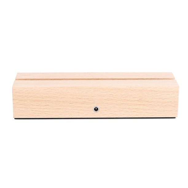 Rectángulo de madera LED Base Touch 400mAh Base de luz LED recargable USB (A)