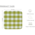 thumbnail image 5 of PurpleEssences Waffle Weave Check Plaid Kitchen Towels, 100% Cotton, 12x12, 8-Pack, Light Green/White, 5 of 6