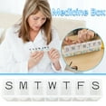 thumbnail image 2 of Pompotops 7 Day Weekly Pills Medicine Box Holder Storage Organizer Container Case Portable Clearance, 2 of 8