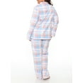 thumbnail image 2 of White Mark Women's and Women's Plus Flannel Pajama Set - Extended Sizes, 2 of 3