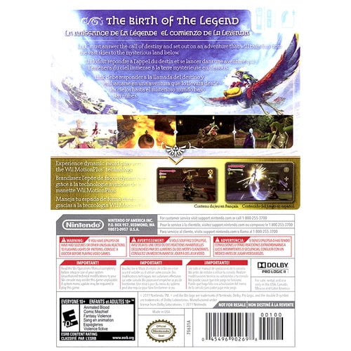 Nintendo The Legend Of Zelda Skyward Sword Walmart Com Walmart Com