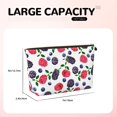 thumbnail image 4 of Toiletry Bag, Blueberry berries Print Leather Waterproof Travel Makeup Cosmetic Bag Organizer, Large Capacity Toiletry Bag for Travel Size Toiletries, Skin Care Bag for Women, 4 of 8