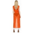thumbnail image 2 of HAPPY BAY Women's Chiffon Summer Beach Open Front Lightweight Beachwear Duster Kimono Cardigan M-L Orange_AB874, 2 of 5