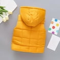 thumbnail image 4 of Toddler Jacket Winter Boys Girls Sleeveless Bowknot Solid Color Vest Warm Outwear Kids Top Coat & Outerwear Yellow 2 Years-3 Years, 4 of 4