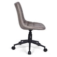 thumbnail image 4 of Simpli Home Chambers Faux Leather Adjustable Swivel Office Chair in Gray, 4 of 7
