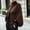 Coffee, variant on Women's Cropped Knit Cardigan Zip Up Stand Collar Lantern Sleeve Textured Jacket Warm Fall Winter Work Street Outerwear for Women Army Green L